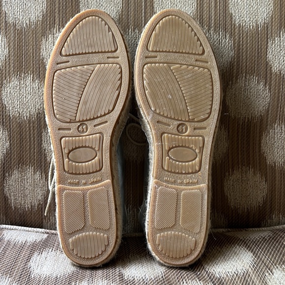 Cuple silver leather espadrille sneaker  blucher 41 - Picture 7 of 8